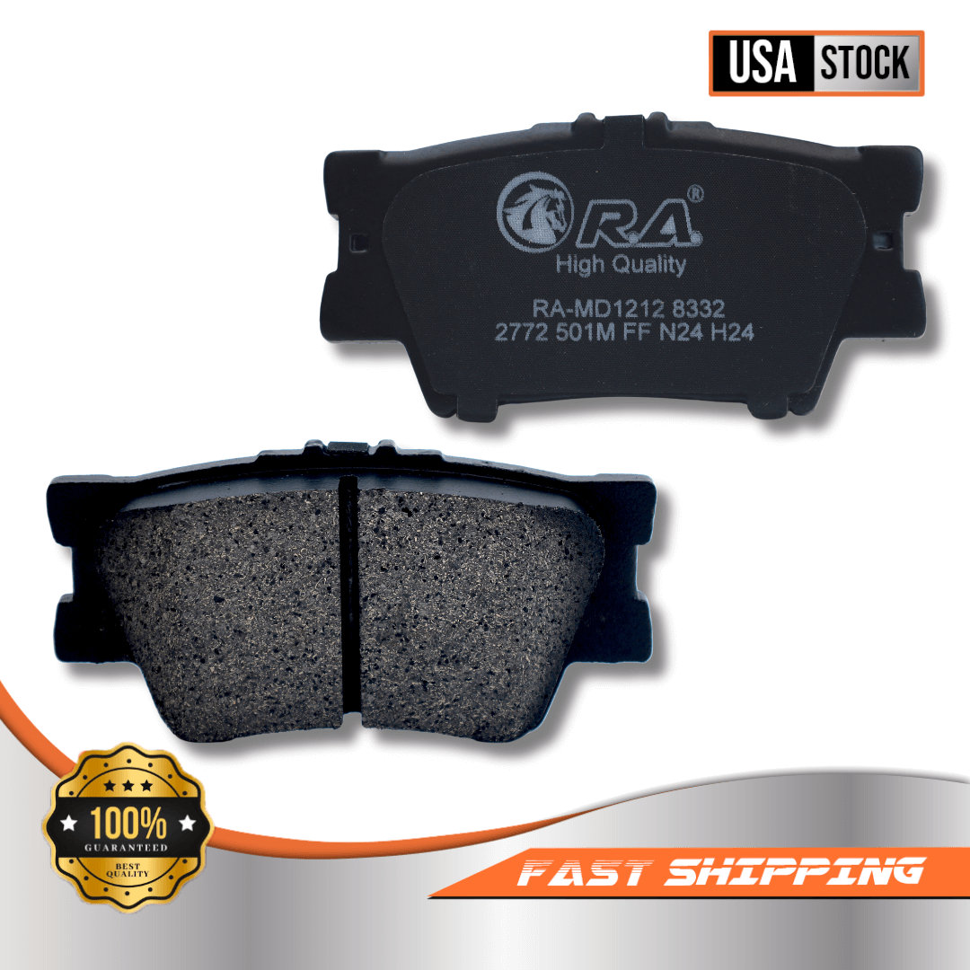 Rear Disc Brake Pads with hardware for 2009 2010 Pontiac VIBE 2.4L AWD GT - Image 2