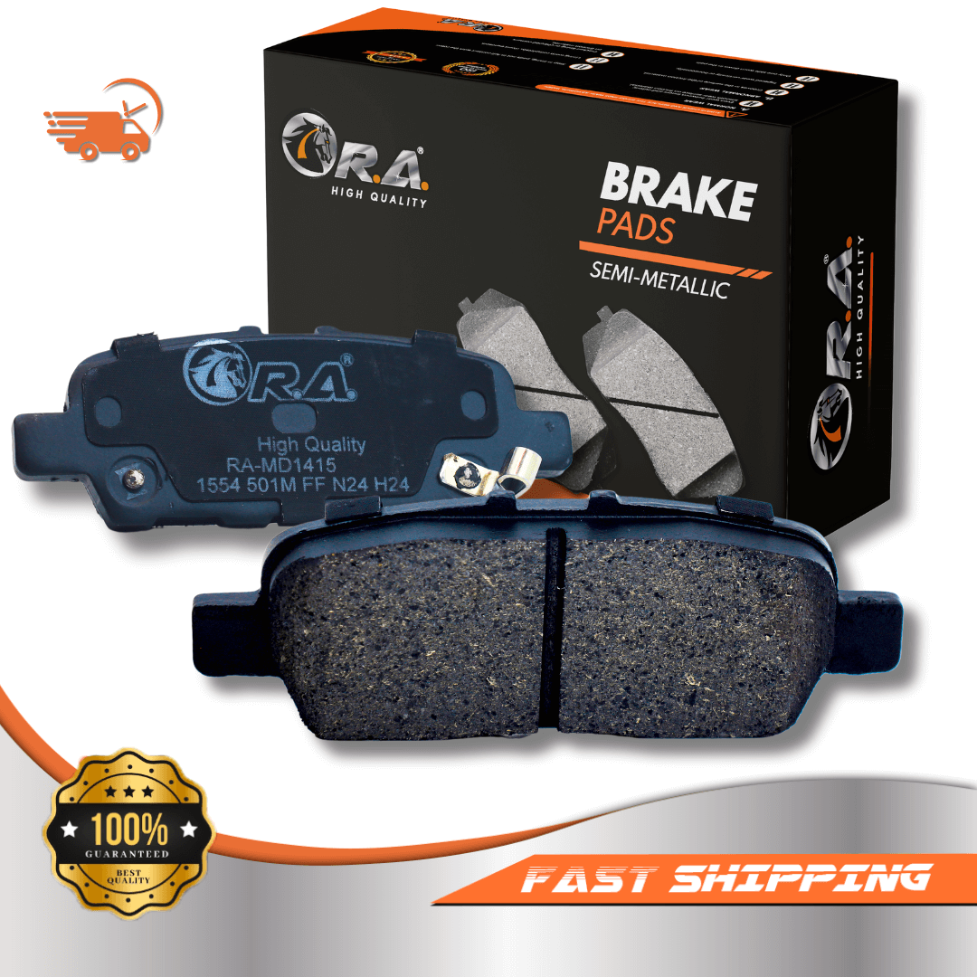 Rear Disc Brake Pads with hardware for 2014 - 2020 Infiniti QX60 3.5L
