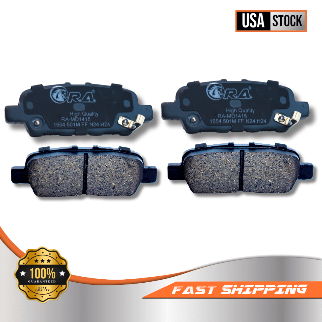Rear Disc Brake Pads with hardware for 2014 - 2020 Infiniti QX60 3.5L - Image 2