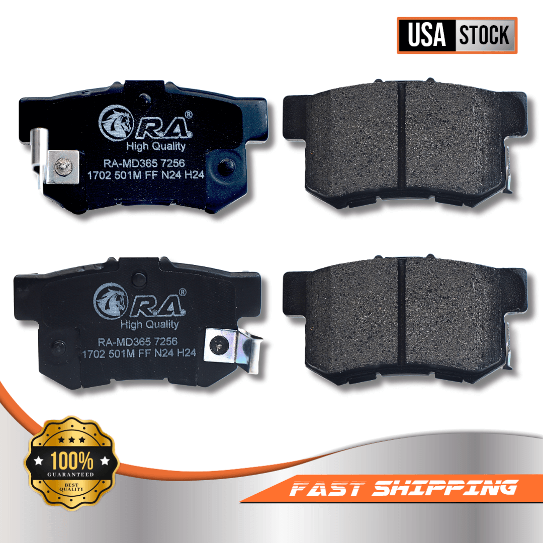 Rear Disc Brake Pads with hardware for 2013 - 2022 Acura ILX 2.0L 2.4L - Image 2